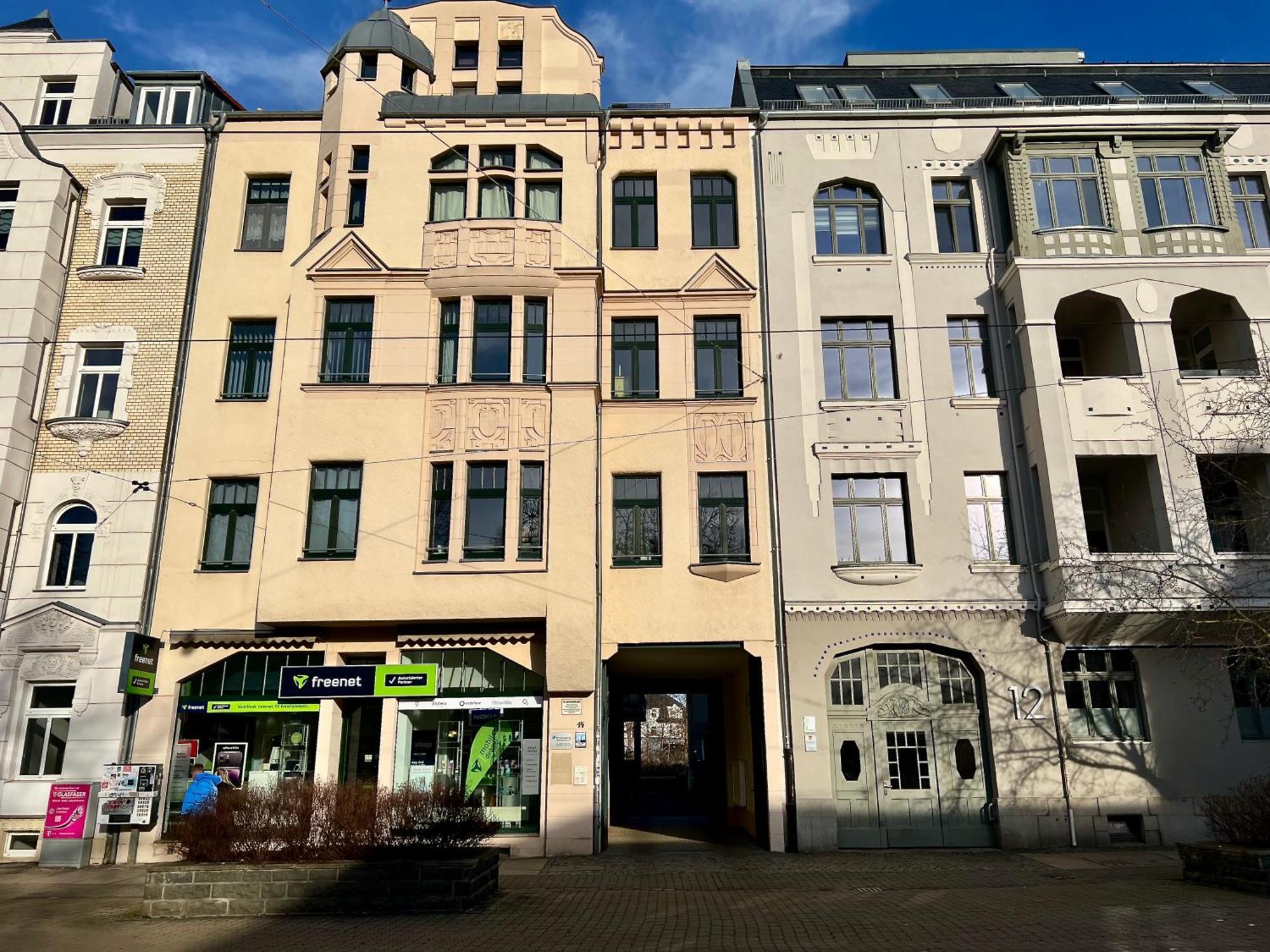 Edler Wohnraum Luxurioeses Studio Im Zentrum Mit Balkon, Kaffeevollautomat, Klima & Parkplatz Zwickau Exterior photo